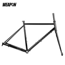 Load image into Gallery viewer, WEAPON CX03 chromoly steel gravel frameset in Black