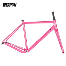 Load image into Gallery viewer, WEAPON GA04 aluminium gravel frameset in Sparkle Pink